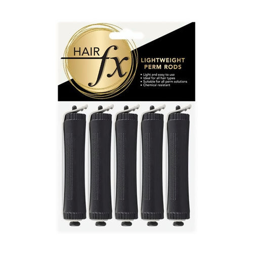 Hair FX Lightweight Perm Rods 5pk Black - MV hair and beauty