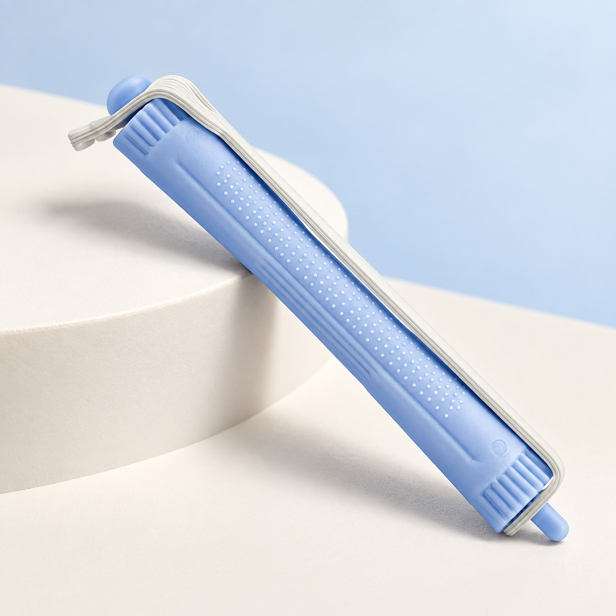 Hair FX Lightweight Perm Rods 12pk Blue — studio product photograph
