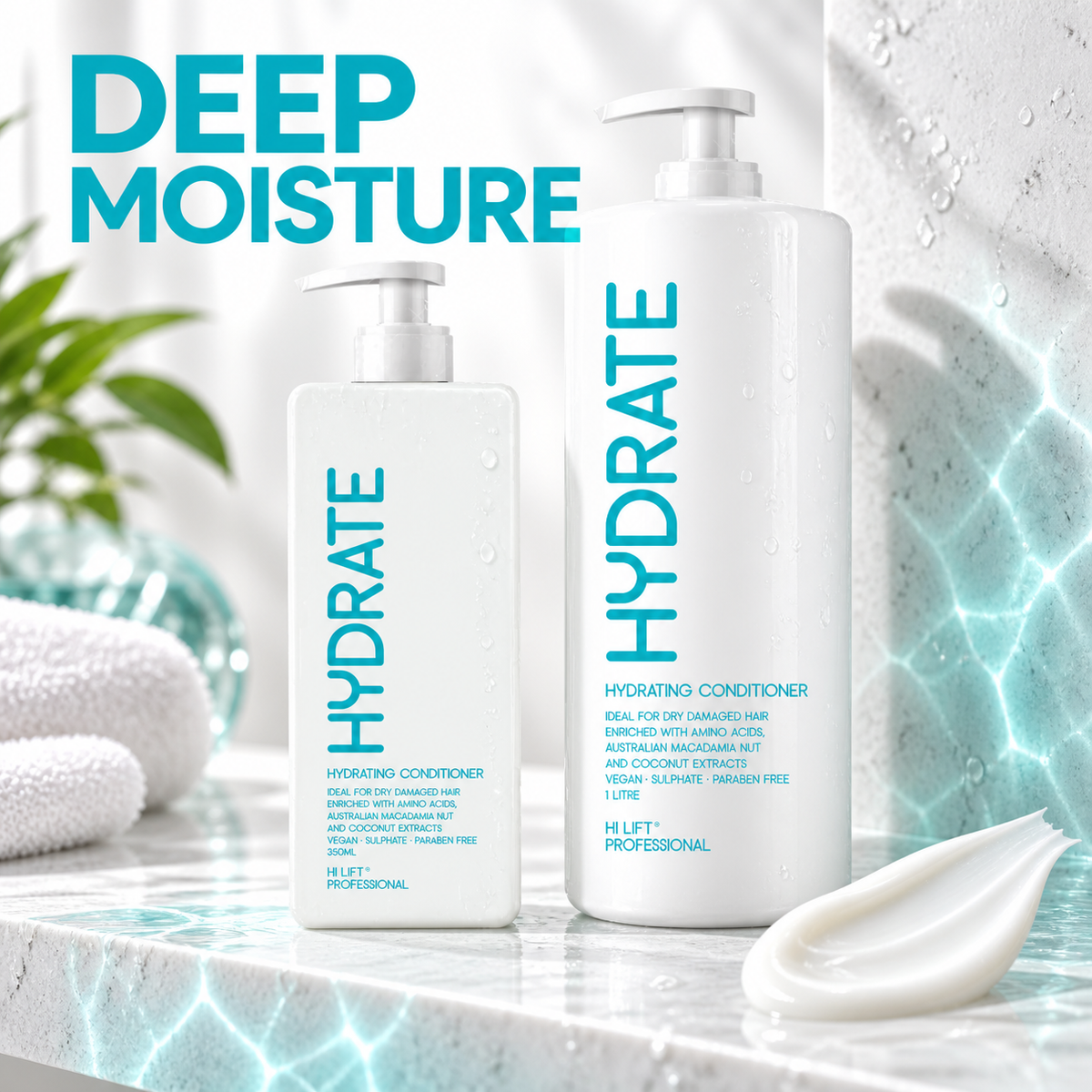 Hi Lift Hydrate Conditioner 350ml and 1 litre – deep moisture