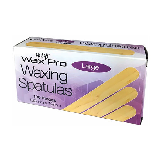 Hi Lift large wood waxing spatulas 100 pack, 150 × 19mm