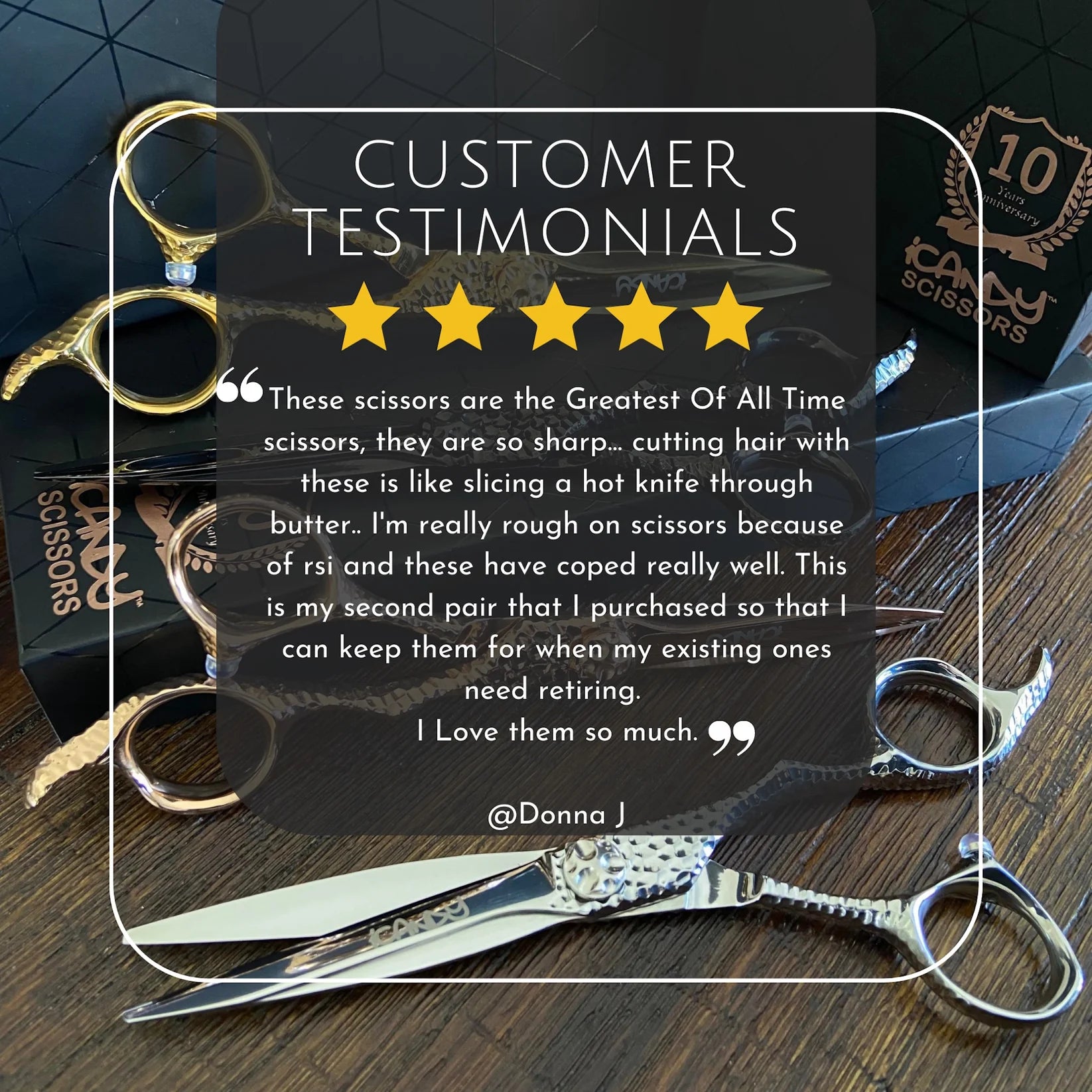 iCandy SWORD PRO Silver VG10 Scissor 6.1 inch Limited Edition! - MV hair and beauty