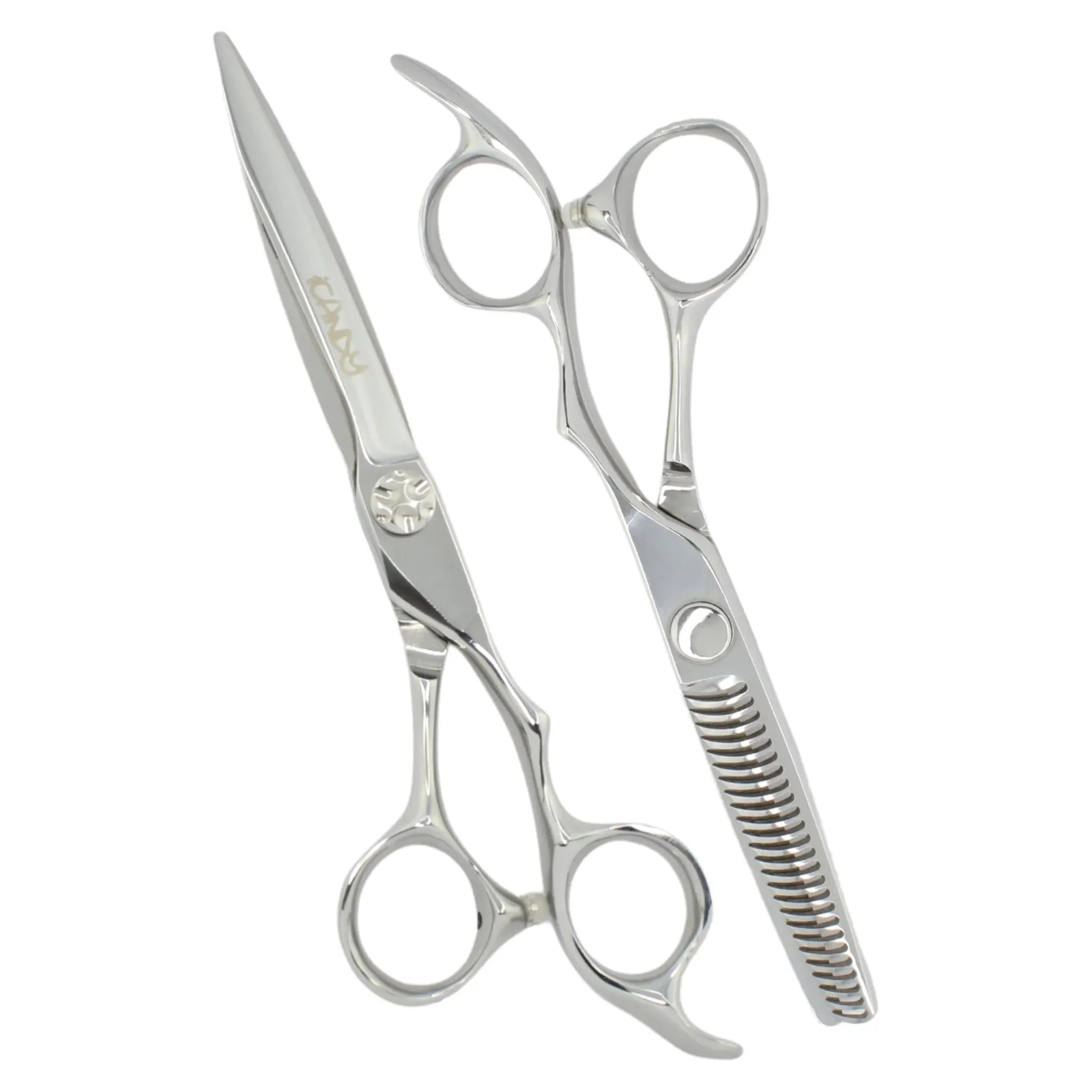 iCandy SWORD Silver VG10 Scissor 6.6 inch & SABRE Thinner Bundle (6.6/6.1 inch) Limited Edition! - MV hair and beauty