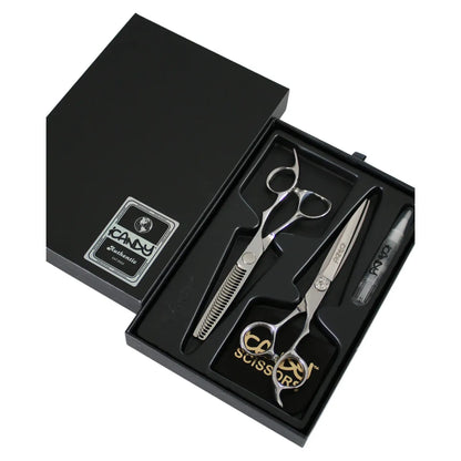 iCandy SWORD Silver VG10 Scissor 6.6 inch & SABRE Thinner Bundle (6.6/6.1 inch) Limited Edition! - MV hair and beauty