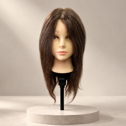 ICONIC Mannequin Head - Charli - 35% Grey Hair — studio product photograph