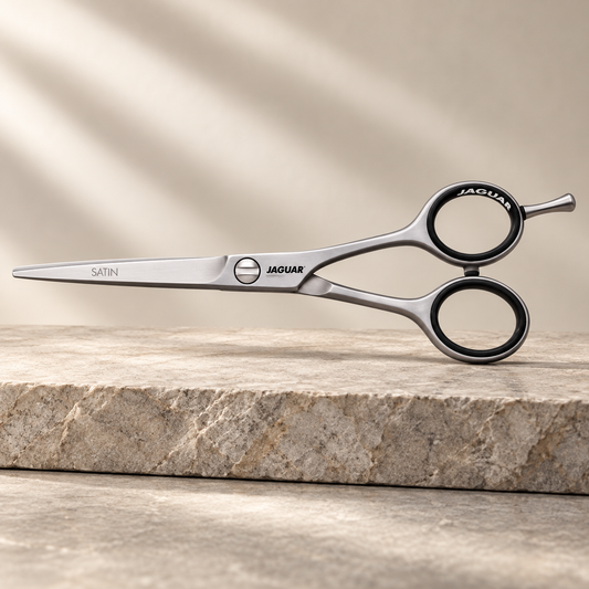 Jaguar White Line Satin Scissor 5.5" studio photograph