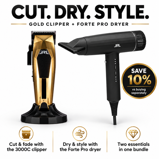 JRL 3000C Gold Clipper & Forte Pro Dryer Duo – bundle benefits and 10% saving