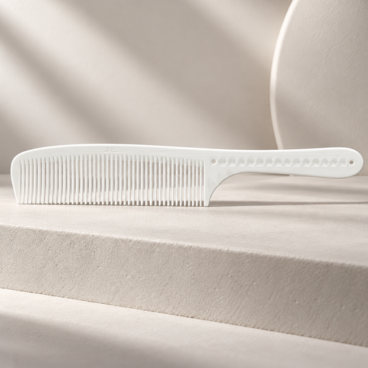 JRL Blending Comb 8.5" - White J203 — studio product photograph