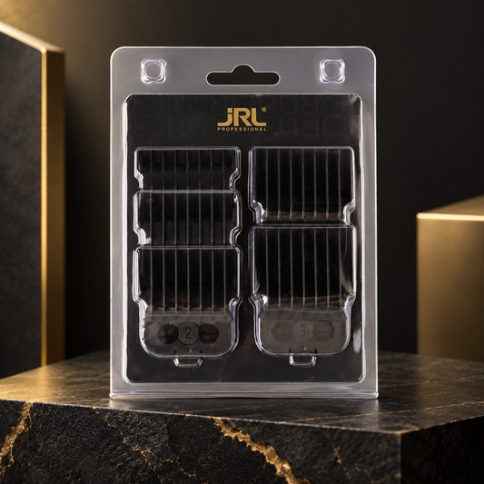 JRL Trimmer Guard Comb Set – 5 Pack for 2020T & Onyx Trimmers — studio product photograph