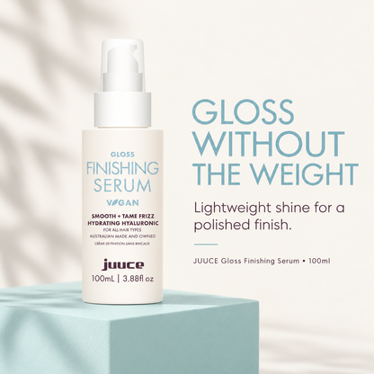 GLOSS WITHOUT THE WEIGHT. Lightweight shine for a polished finish.