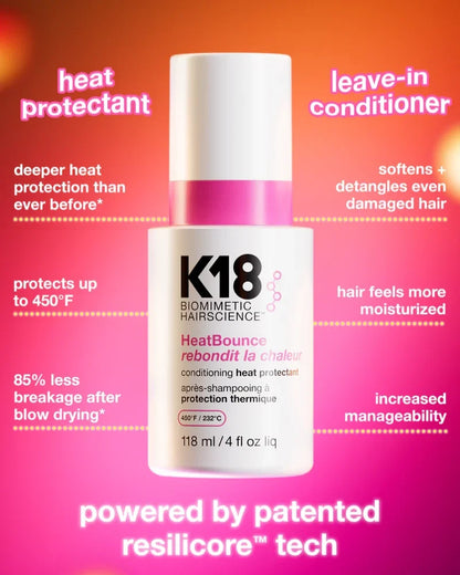 K18 HeatBounce Conditioning Heat Protectant 118ml