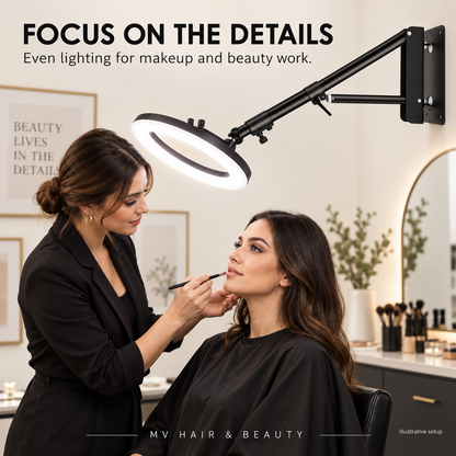 FOCUS ON THE DETAILS — Even lighting for makeup and beauty work.