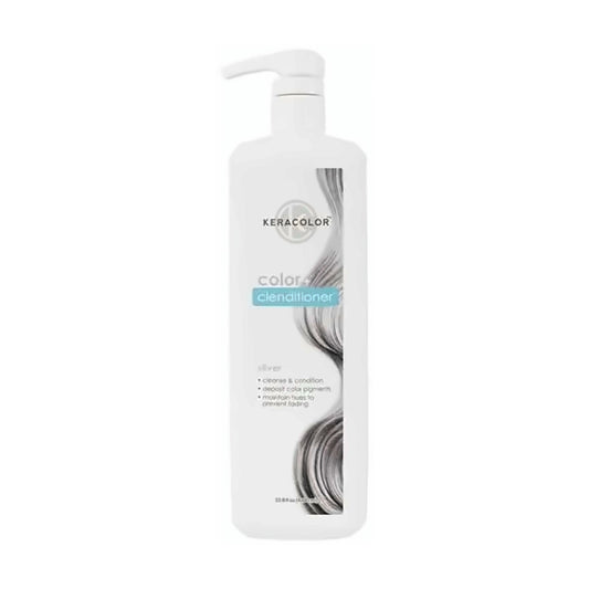 Keracolor Color Clenditioner Colour Shampoo Silver 1000ml - MV hair and beauty