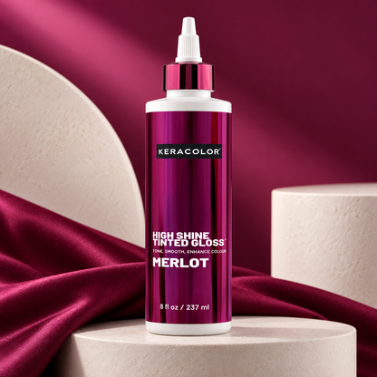 Keracolor High Shine Tinted Gloss Merlot — studio product photograph