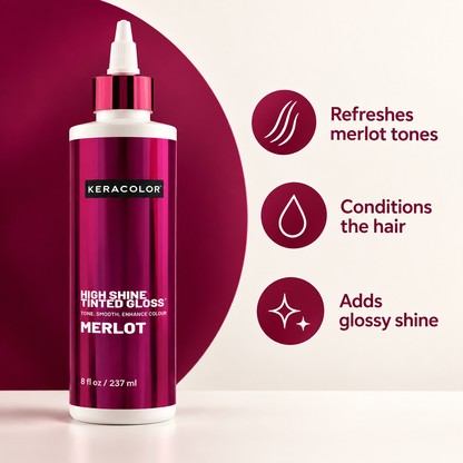 Keracolor High Shine Tinted Gloss Merlot — product benefits