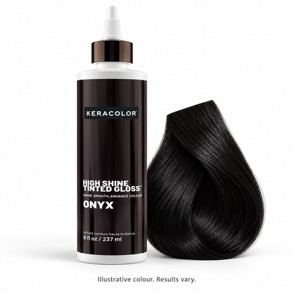 Keracolor High Shine Tinted Gloss Onyx — close-up product detail