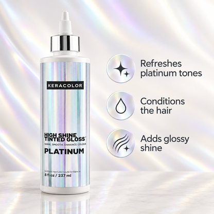 Keracolor High Shine Tinted Gloss Platinum — product benefits