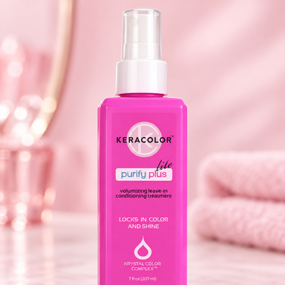 Keracolor Purify Plus Lite 207ml packaging detail.