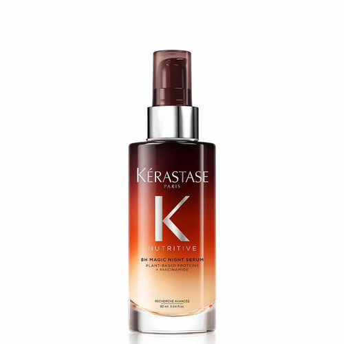 Kérastase Nutritive 8H Magic Night Serum 90ml amber pump bottle, front view