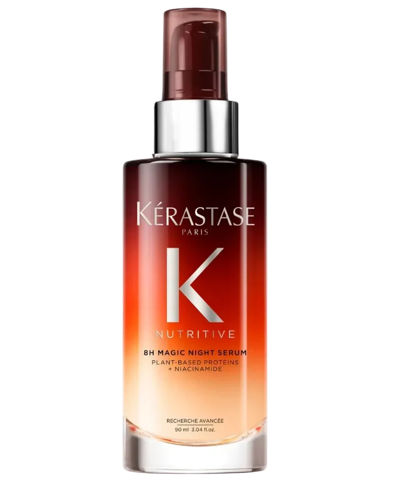Kérastase Nutritive 8H Magic Night Serum 90ml bottle on a black background