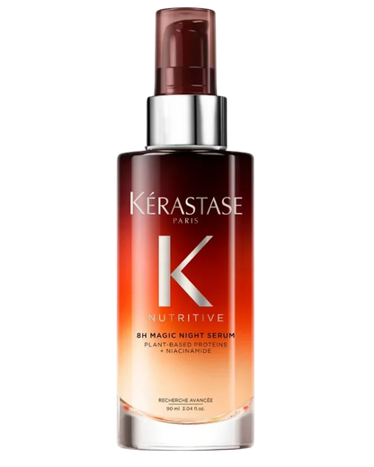 Kérastase Nutritive 8H Magic Night Serum 90ml bottle on a black background