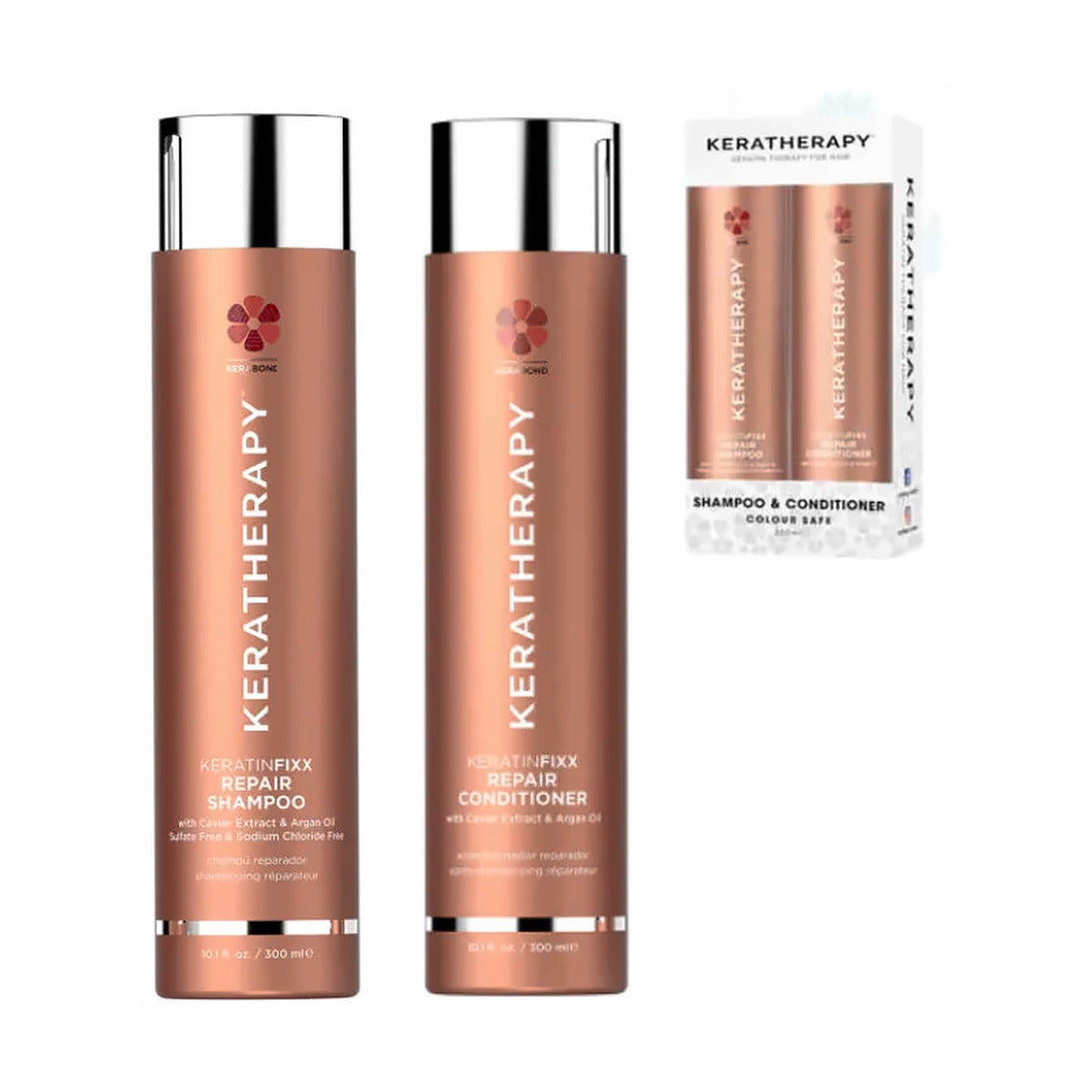 Keratherapy Duo Repair Shampoo and Conditioner 300ml - MV hair and beauty