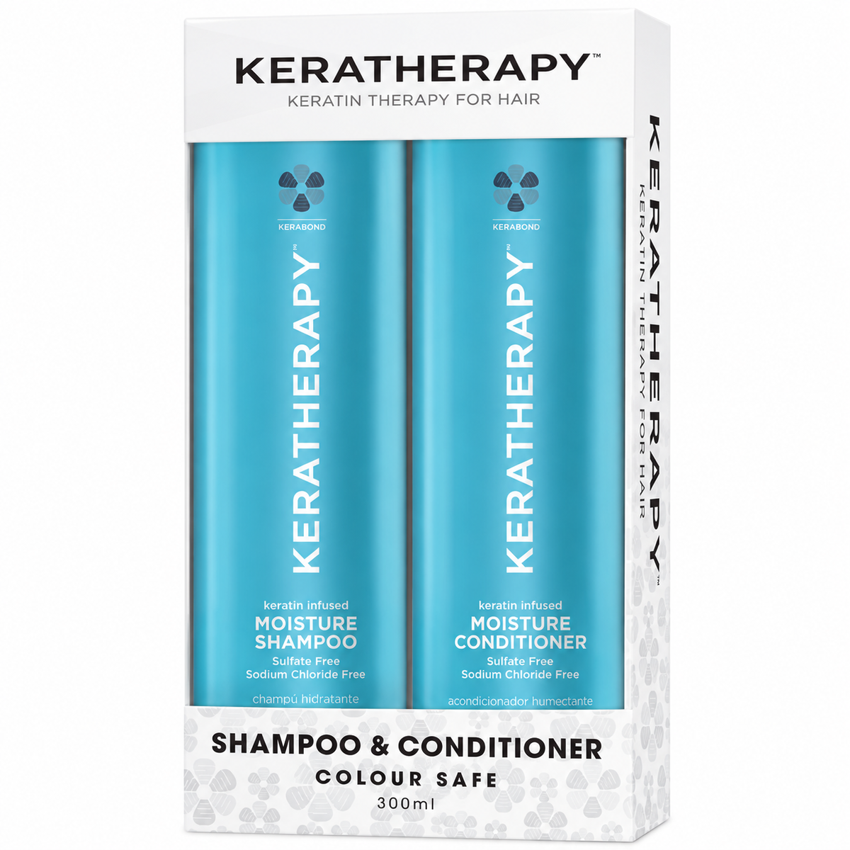 Keratherapy Moisture Shampoo & Conditioner Duo 300ml — close-up product detail