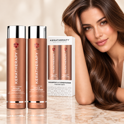Keratherapy Repair Shampoo & Conditioner Duo 300ml — model or professional use scene