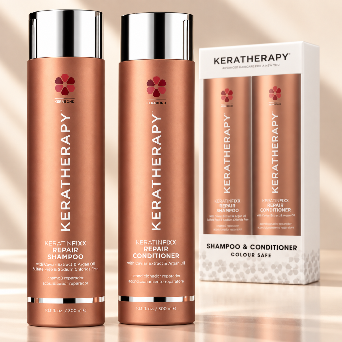 Keratherapy Repair Shampoo & Conditioner Duo 300ml — close-up product detail
