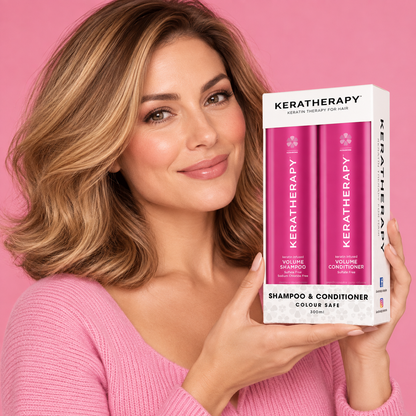 Keratherapy Volume Shampoo & Conditioner Duo 300ml — model or professional use scene