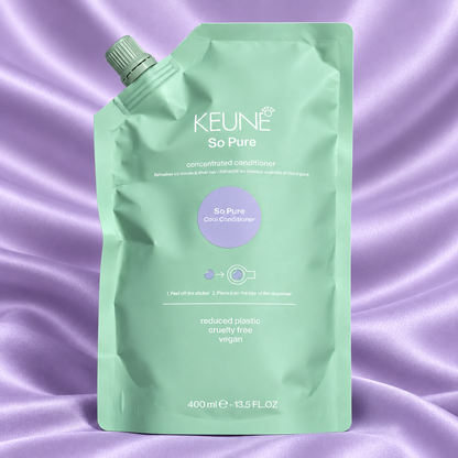 Keune So Pure Cool Conditioner 400ml — close-up product detail