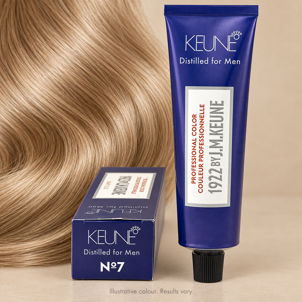 Keune 1922 Color 7 Medium Blonde 60ml — close-up product detail