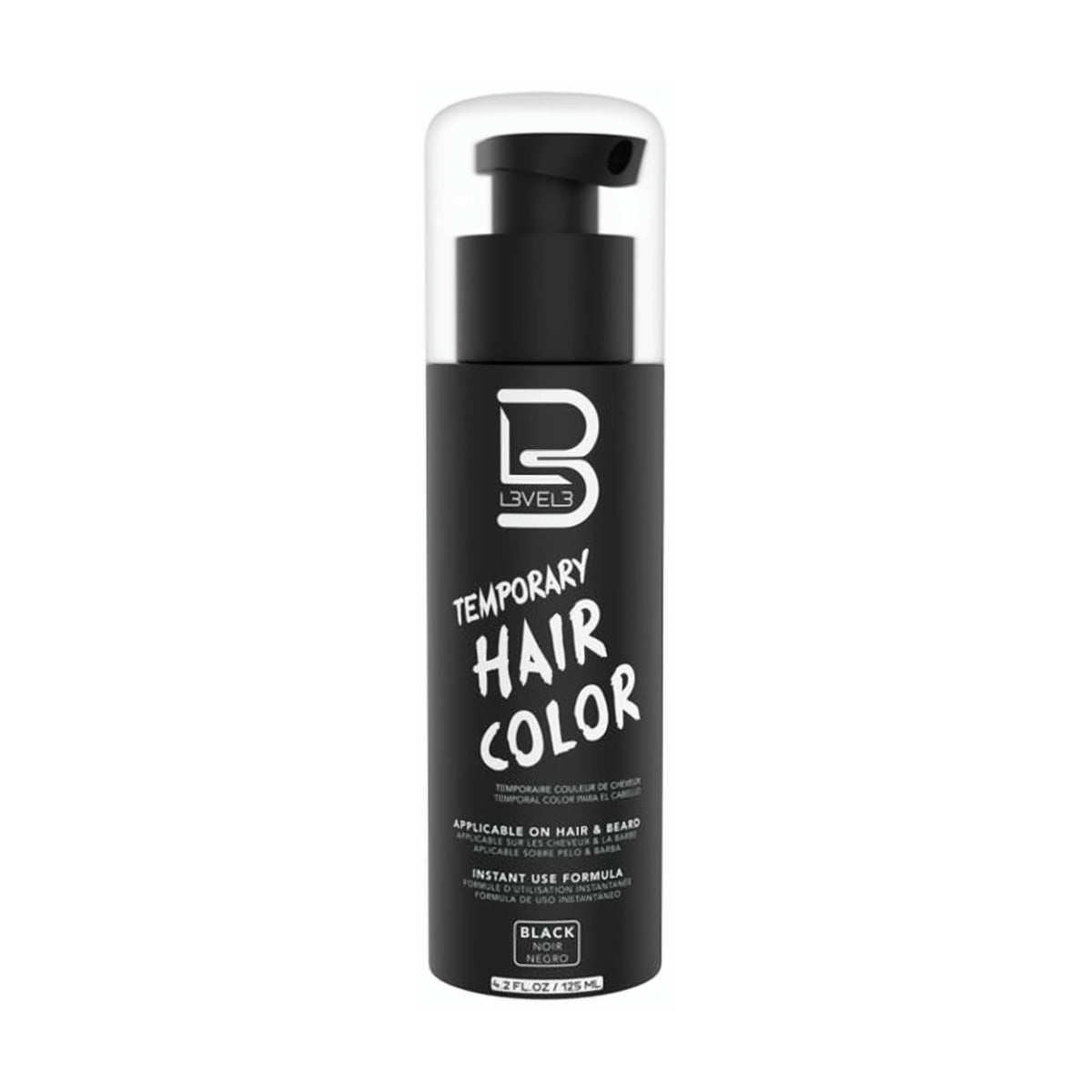 L3VEL3 Temporary Hair Colour - Black 100ml