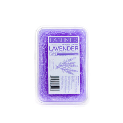Lashmer Paraffin Wax 1L – Lavender product packaging