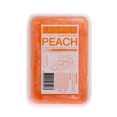 Lashmer Paraffin Wax 1L – Peach product packaging