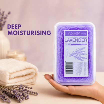Lashmer Lavender Paraffin Wax 1L deep moisturising benefit