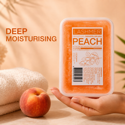 Lashmer Peach Paraffin Wax 1L deep moisturising benefit