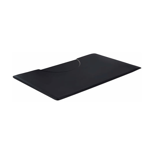 Layla Rectangular Anti-Fatigue Floor Mat in black