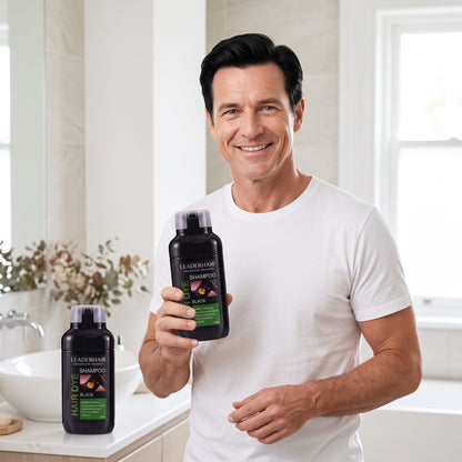 LEADERHAIR Instant Hair Dye Shampoo Duo Pack