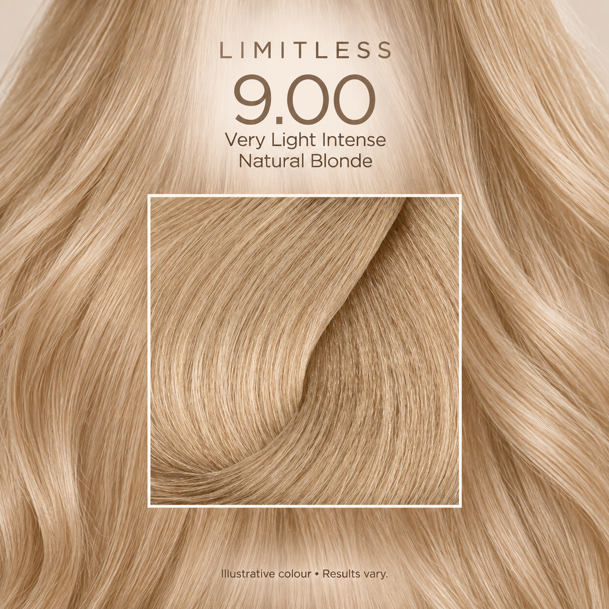 Limitless 9.00 Very Light Intense Natural Blonde 100ml close-up detail