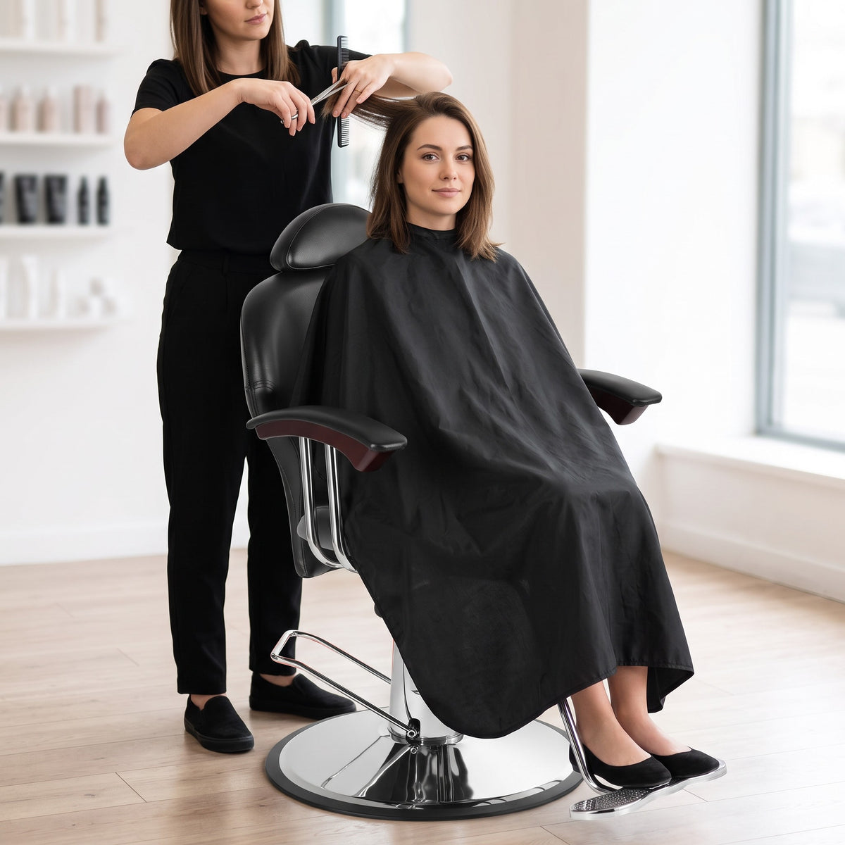 Liz Black Salon Styling Chair Y501, view 3