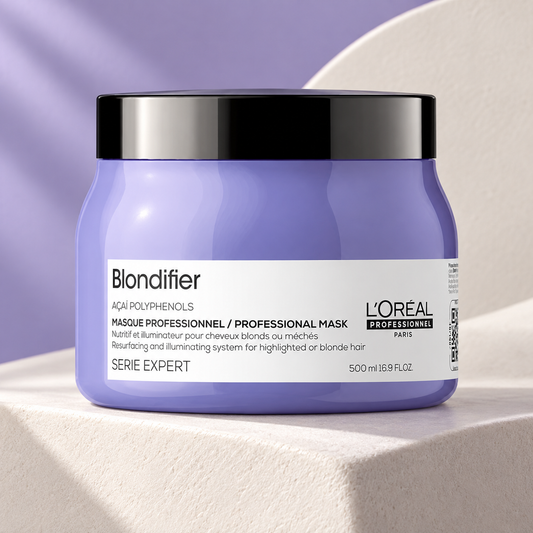 L'Oreal Serie Expert Blondifier Mask 500ml — studio product photograph