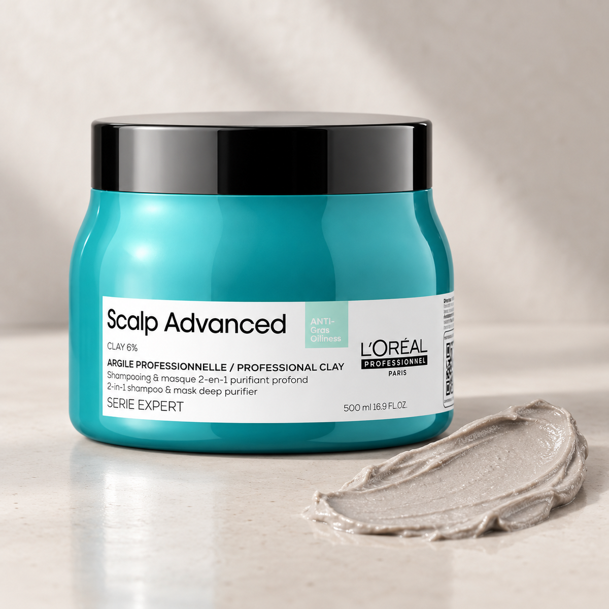 L'Oreal Serie Expert Scalp Advanced Anti Oiliness Mask 500ml — close-up product detail