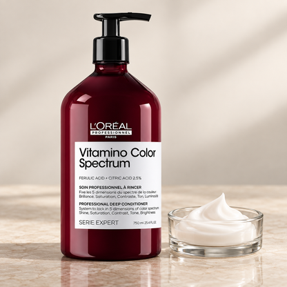 L’Oréal Vitamino Color Spectrum Conditioner 750ml — product detail and styling