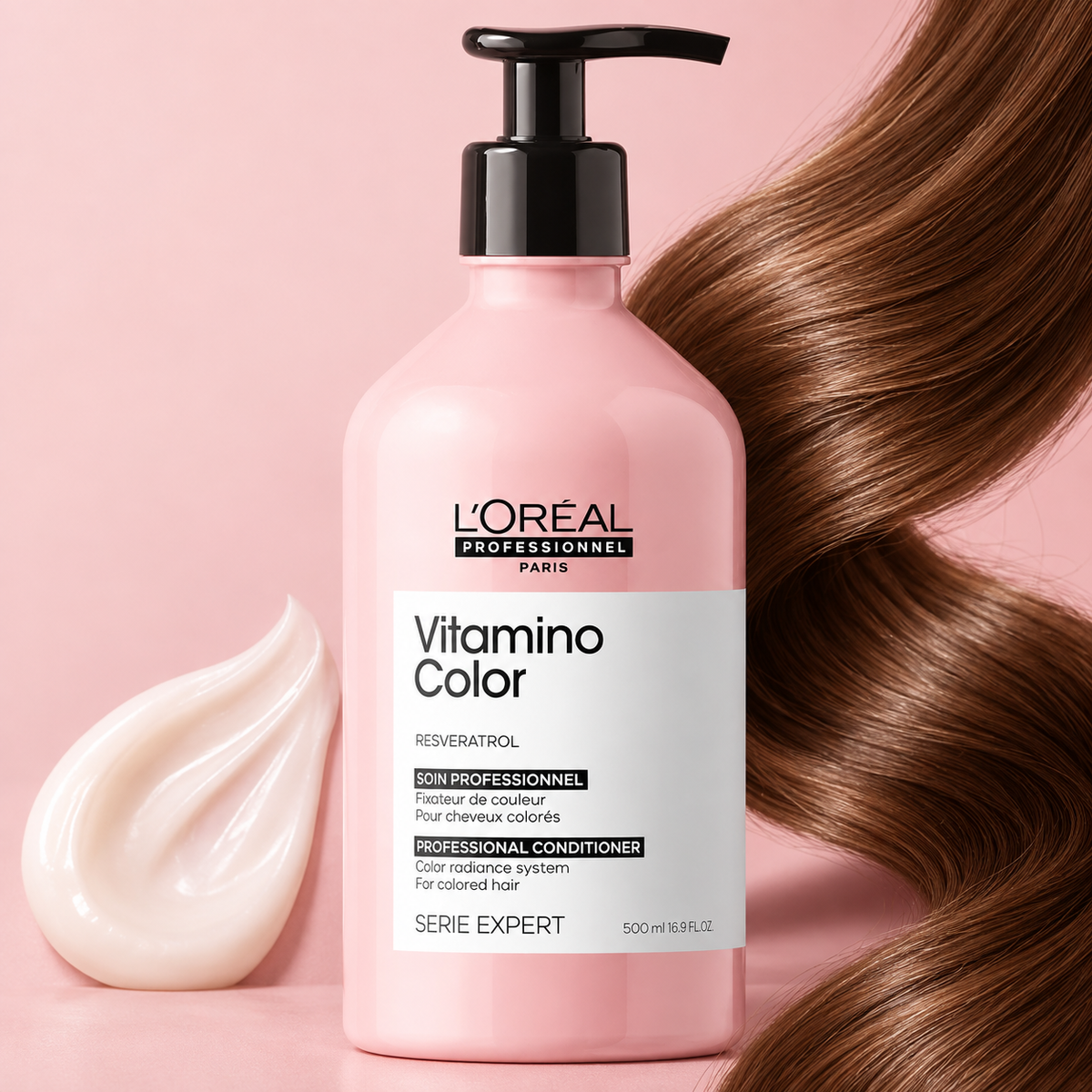 L'OREAL - Serie Expert - Vitamino Color Conditioner 500ml — detail and texture photograph