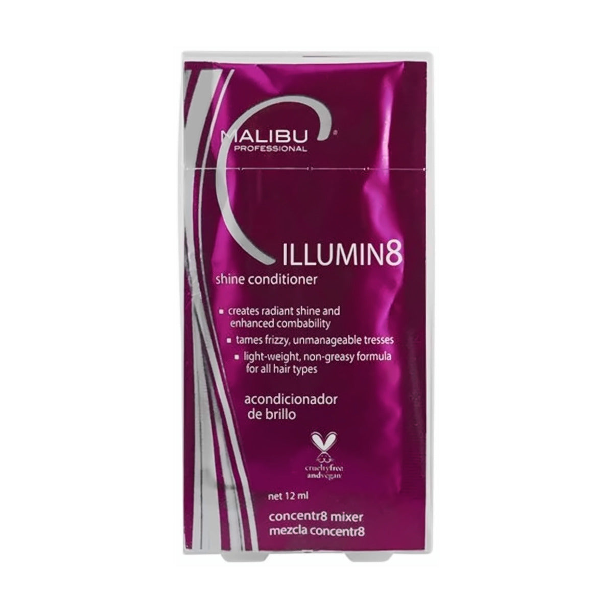 Malibu C ILLUMIN8 Shine Conditioner 12ml Sachet - MV hair and beauty
