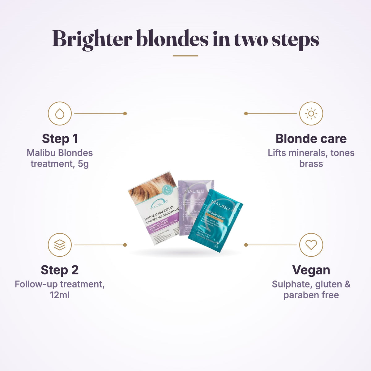 Malibu C Mini Rehab Blondes Treatment Set