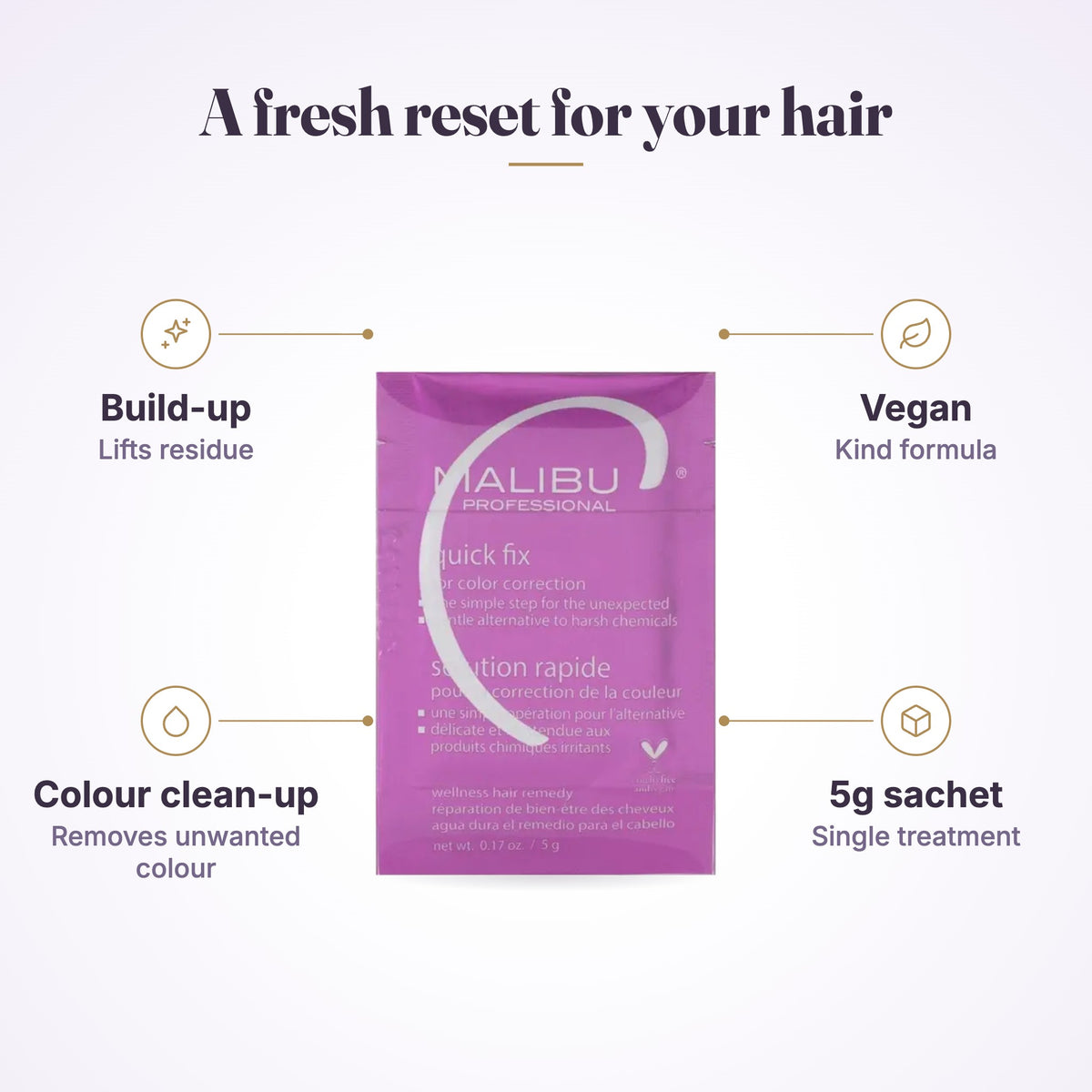 Malibu C Quick Fix Wellness Remedy 5g Sachet benefit 3