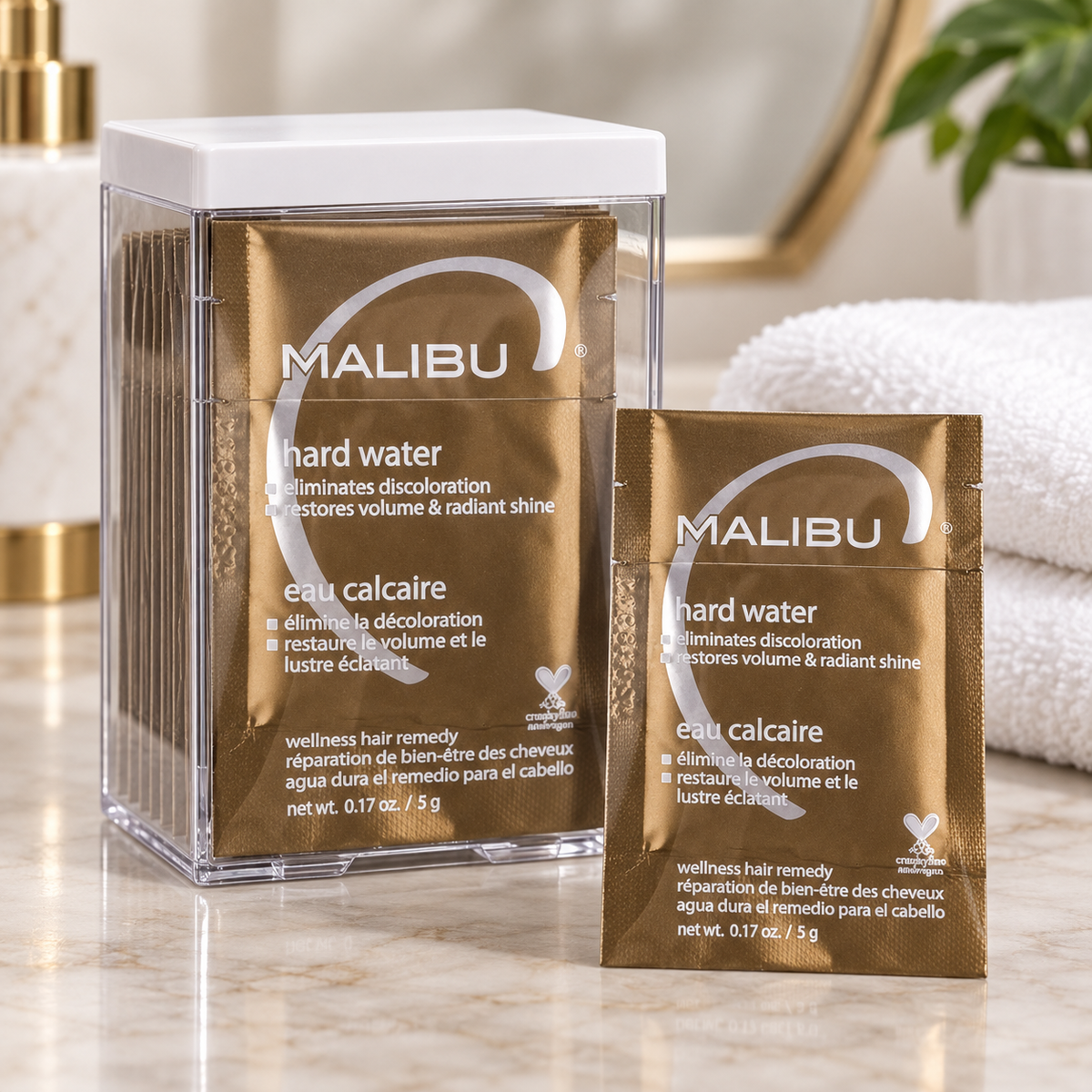 Malibu C Hard Water Hair Treatment 12pc — close-up product detail
