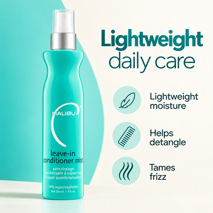 Malibu C Leave-In Conditioner Mist 266ml — key product benefits