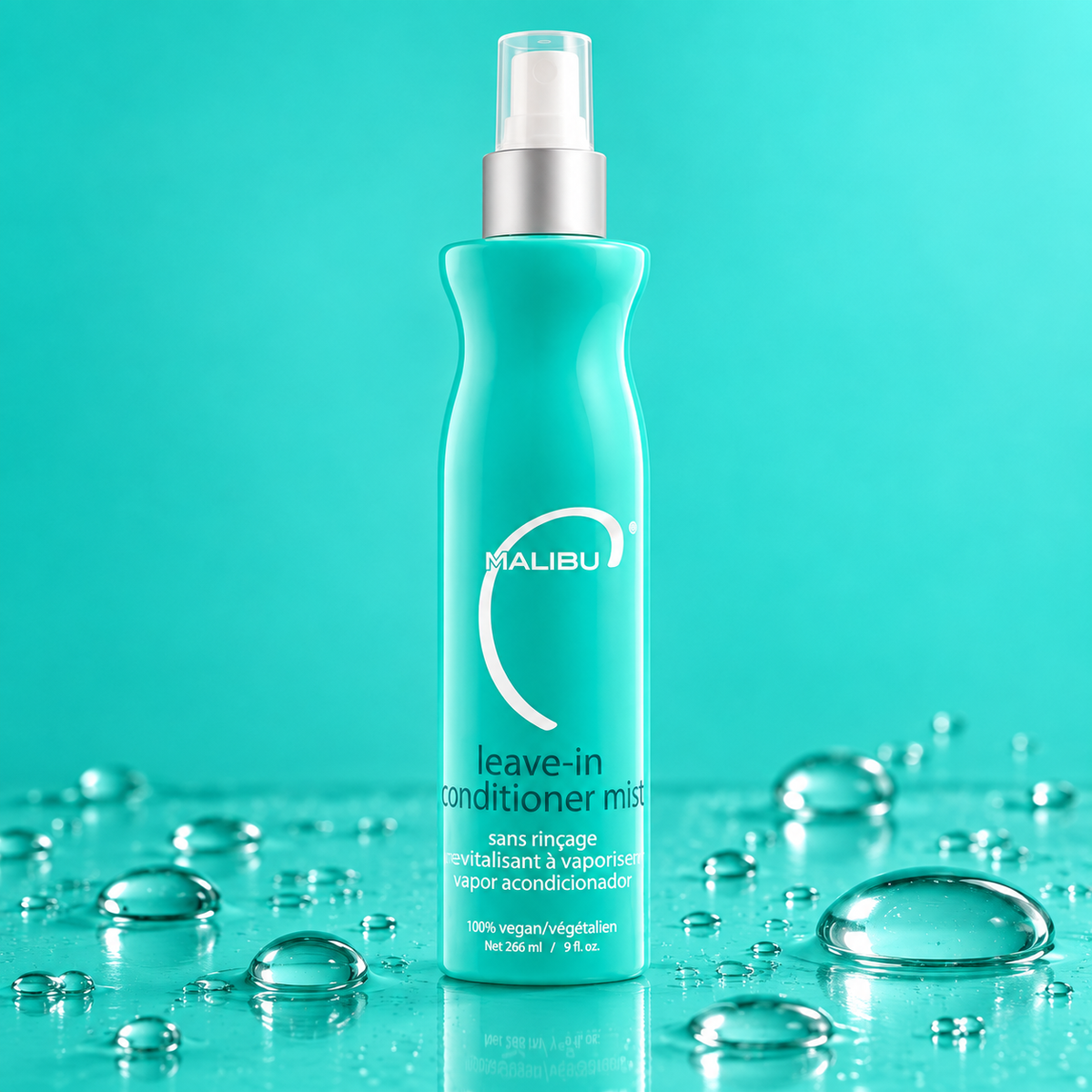 Malibu C Leave-In Conditioner Mist 266ml — close-up product detail